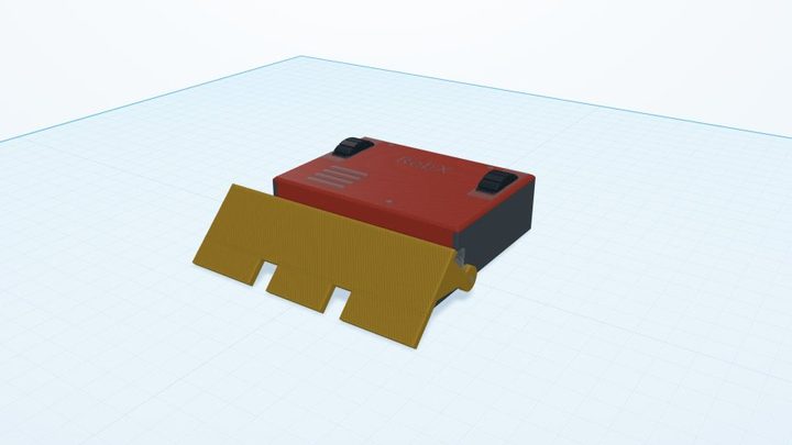 A battle robot in the 3D editor